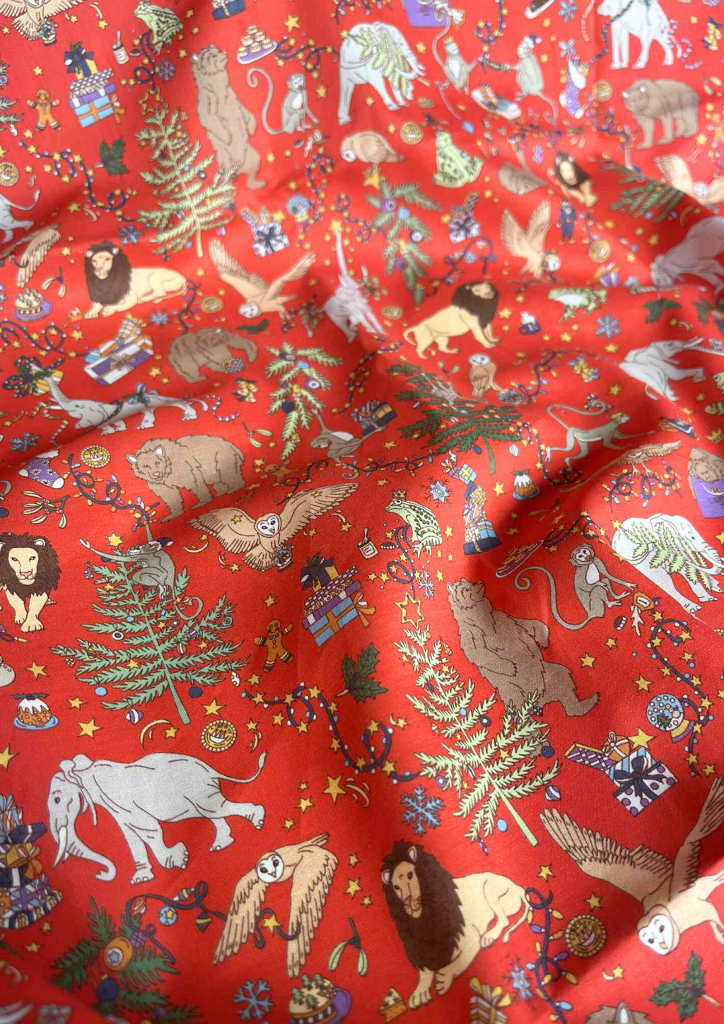 Julesok - Liberty Animal Christmas rød