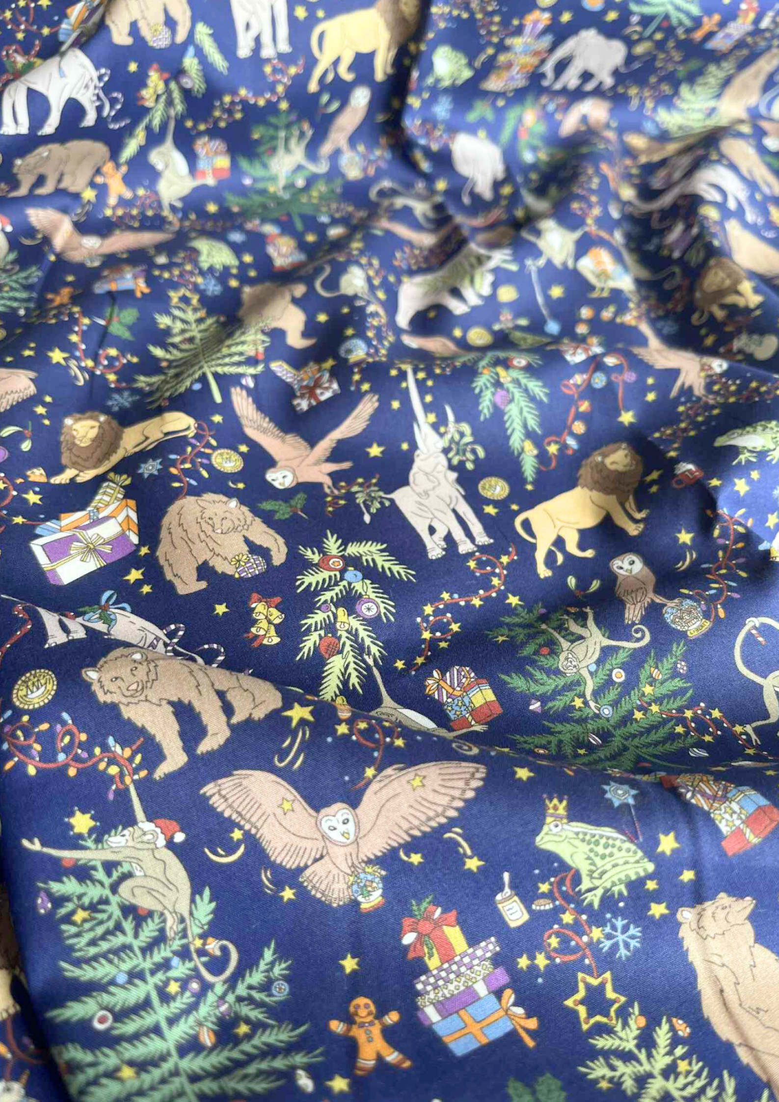Julesok - Liberty Animal Christmas blå