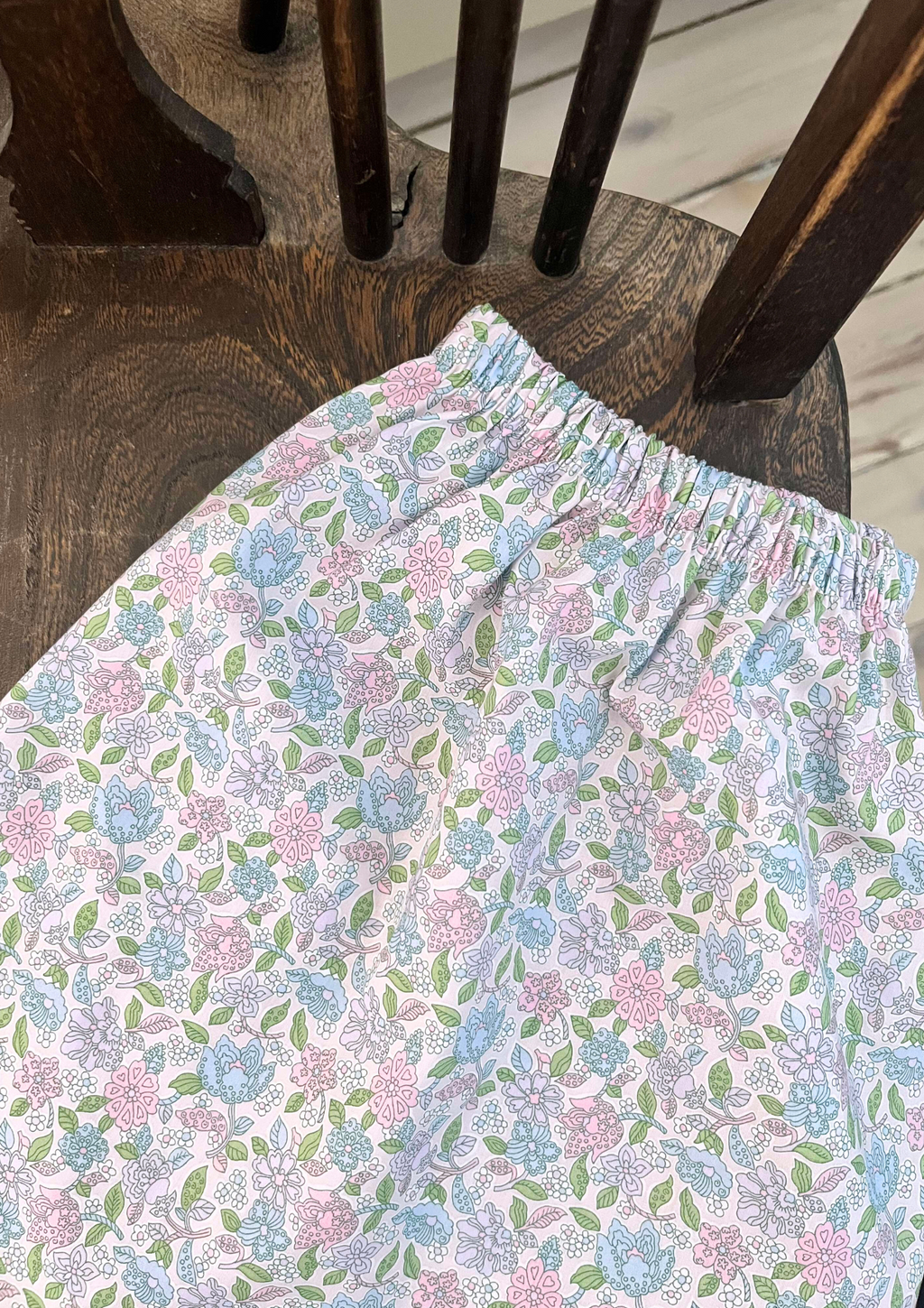 Augusta nederdel(valgfrit Liberty Tana Lawn print)
