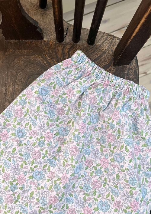 Augusta nederdel(valgfrit Liberty Tana Lawn print)