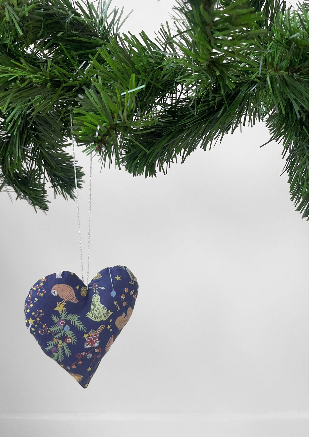 Hjerte - Liberty Animal Christmas blå