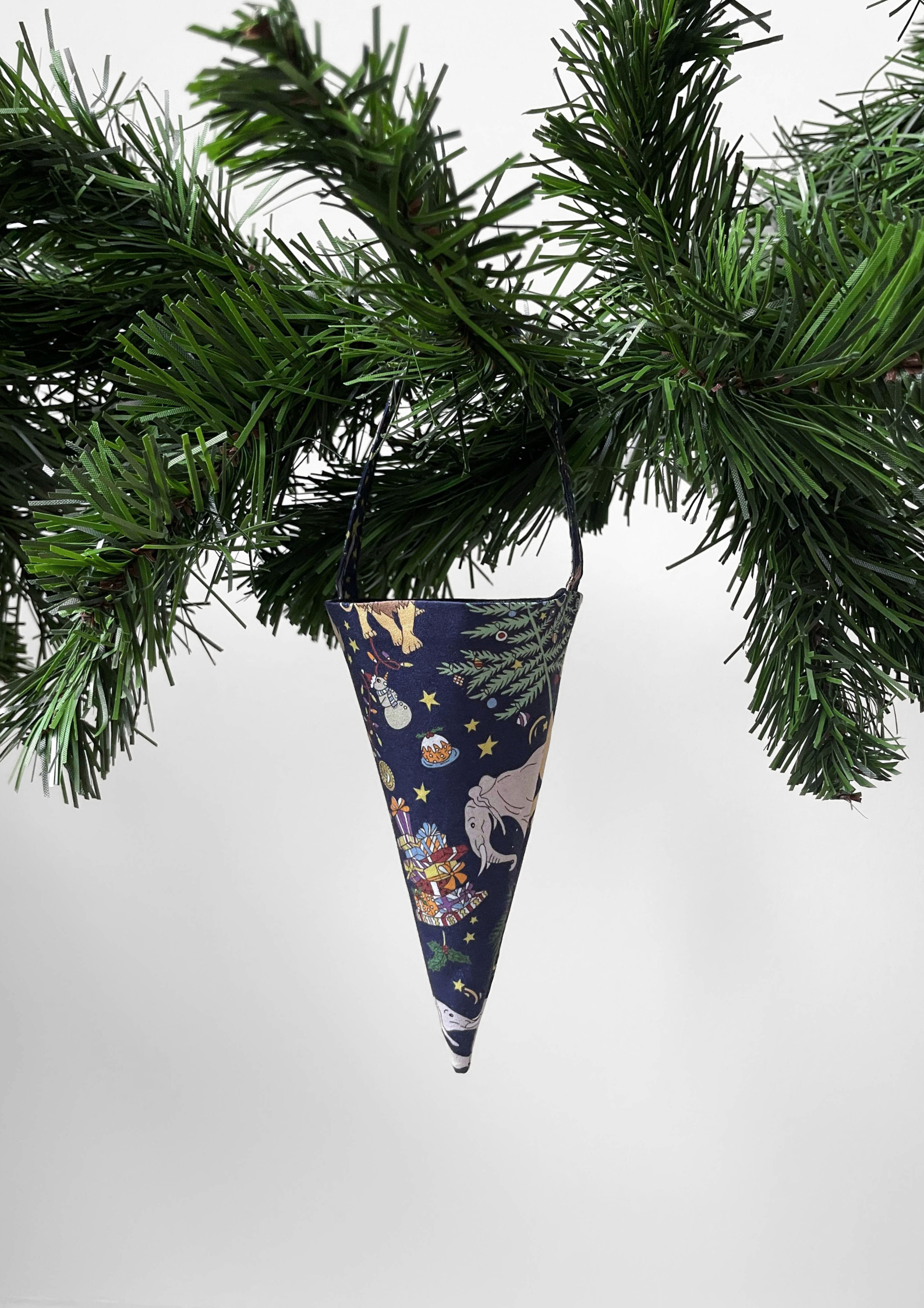 Kræmmerhus - Liberty Animal Christmas blå
