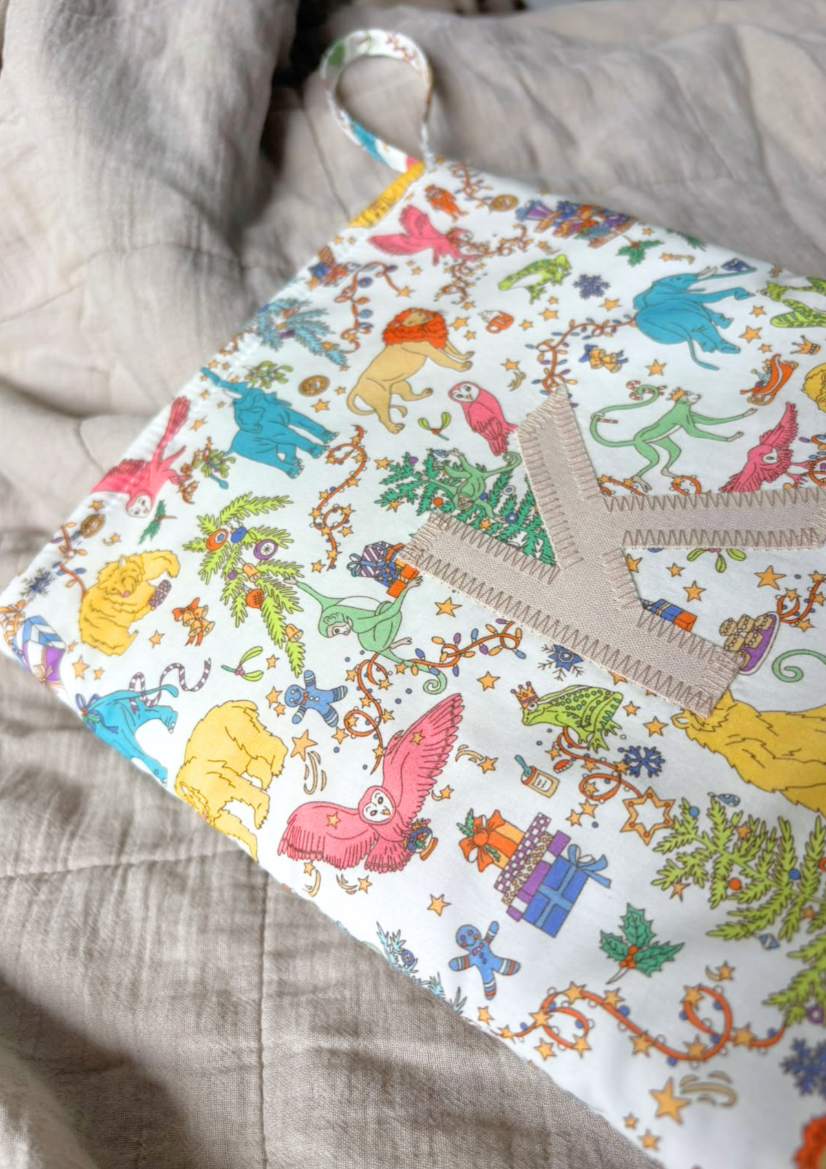 Julesok - Liberty Animal Christmas hvid