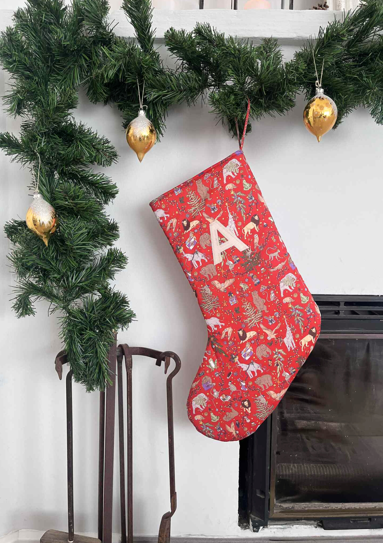 Julesok - Liberty Animal Christmas rød