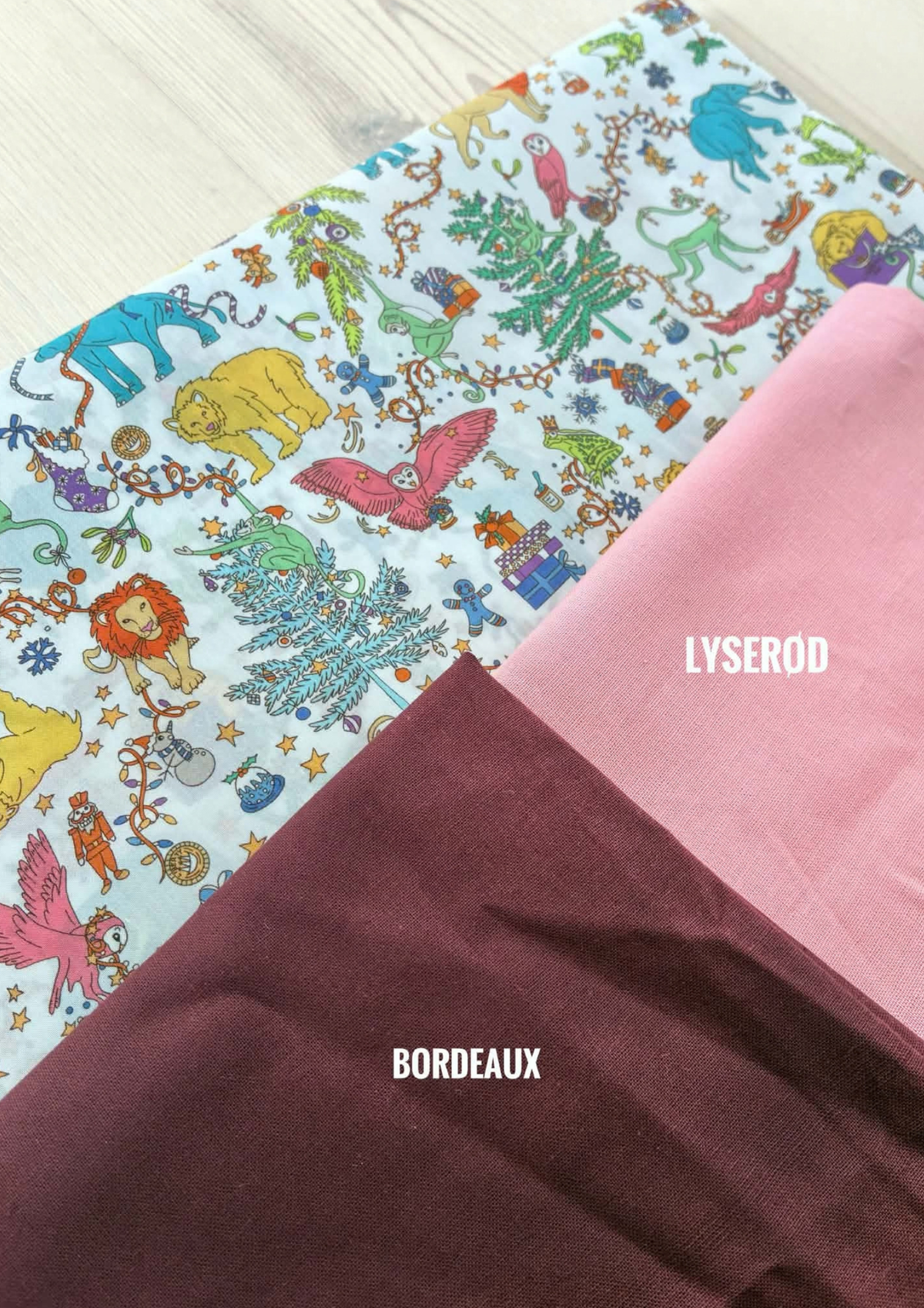 Julesok - Liberty Animal Christmas hvid